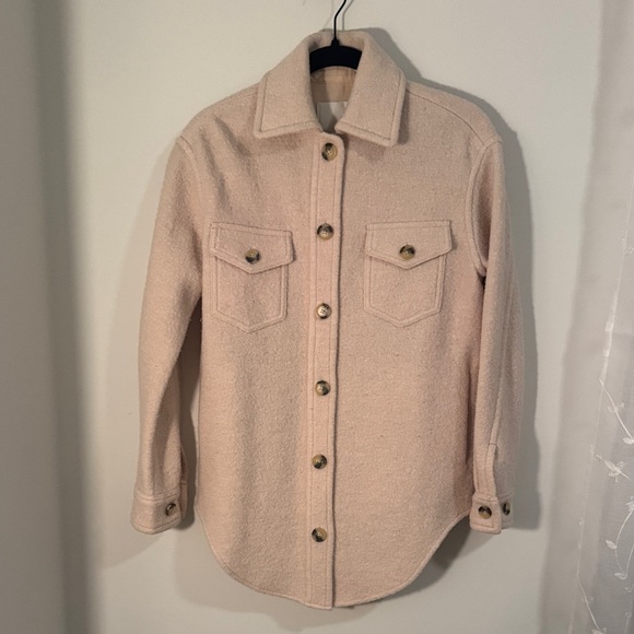 Aritzia Jackets & Blazers - Aritzia Wilfred Free The Ganna Shirt Jacket - 100% Wool